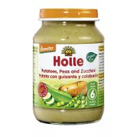 Holle Bio Organic Пюре картофельное с горохом и кабачками (6 мес+) 190 г